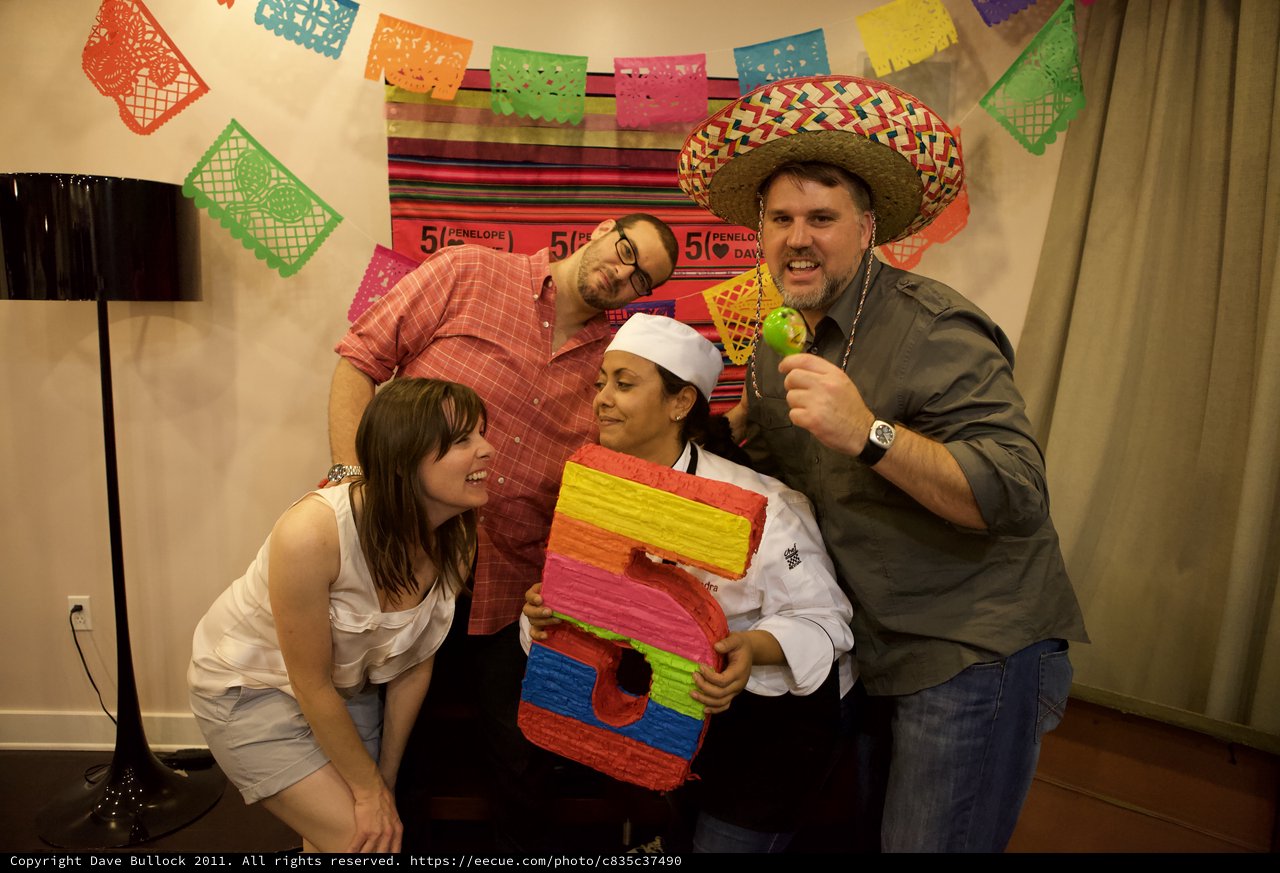 Cinco de Mayo Fiesta Celebration with Colorful Piñata