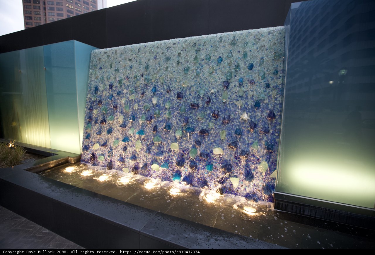 Colorful Glass Water Fountain