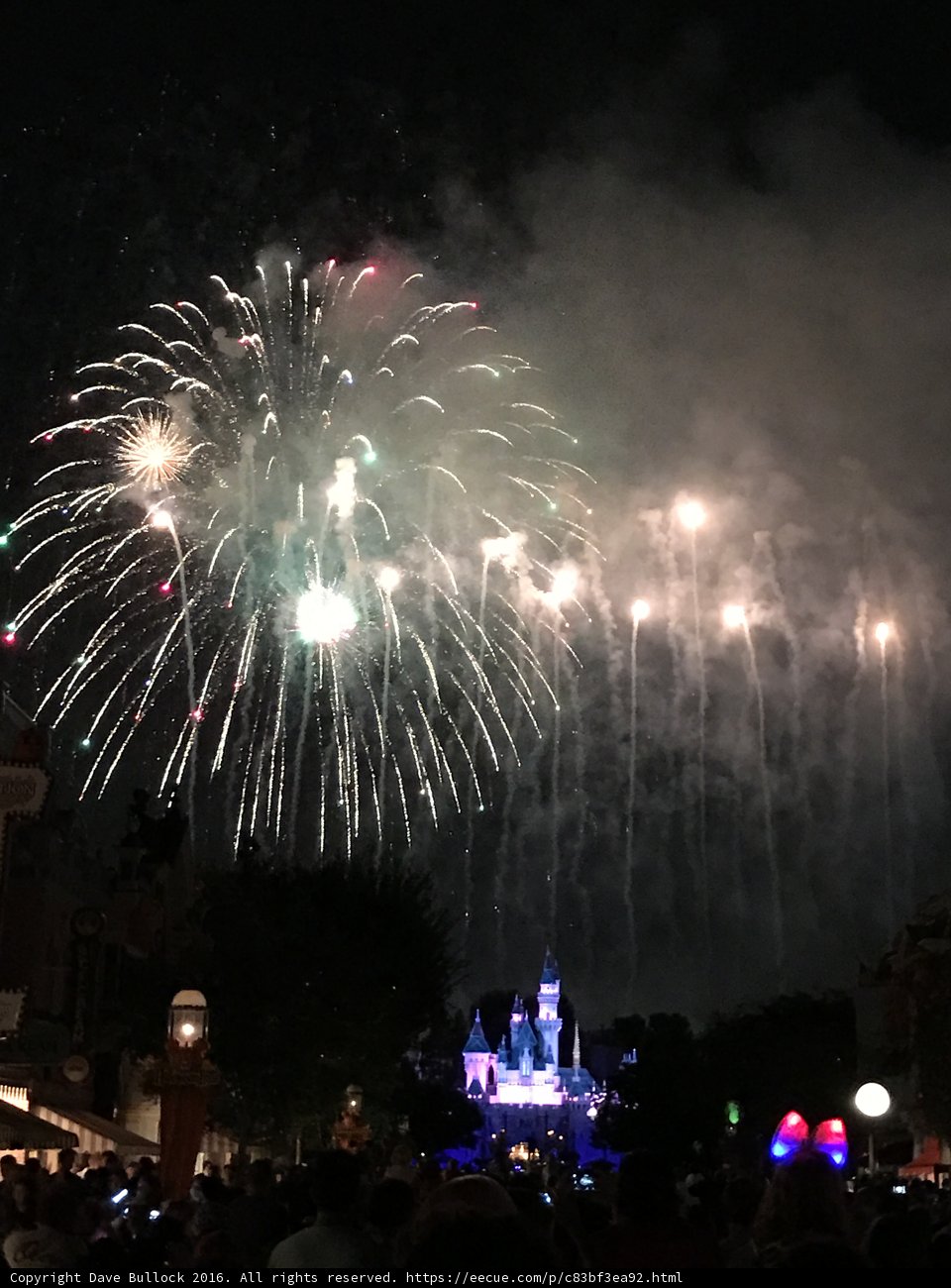 Spectacular Fireworks Show at Disneyland