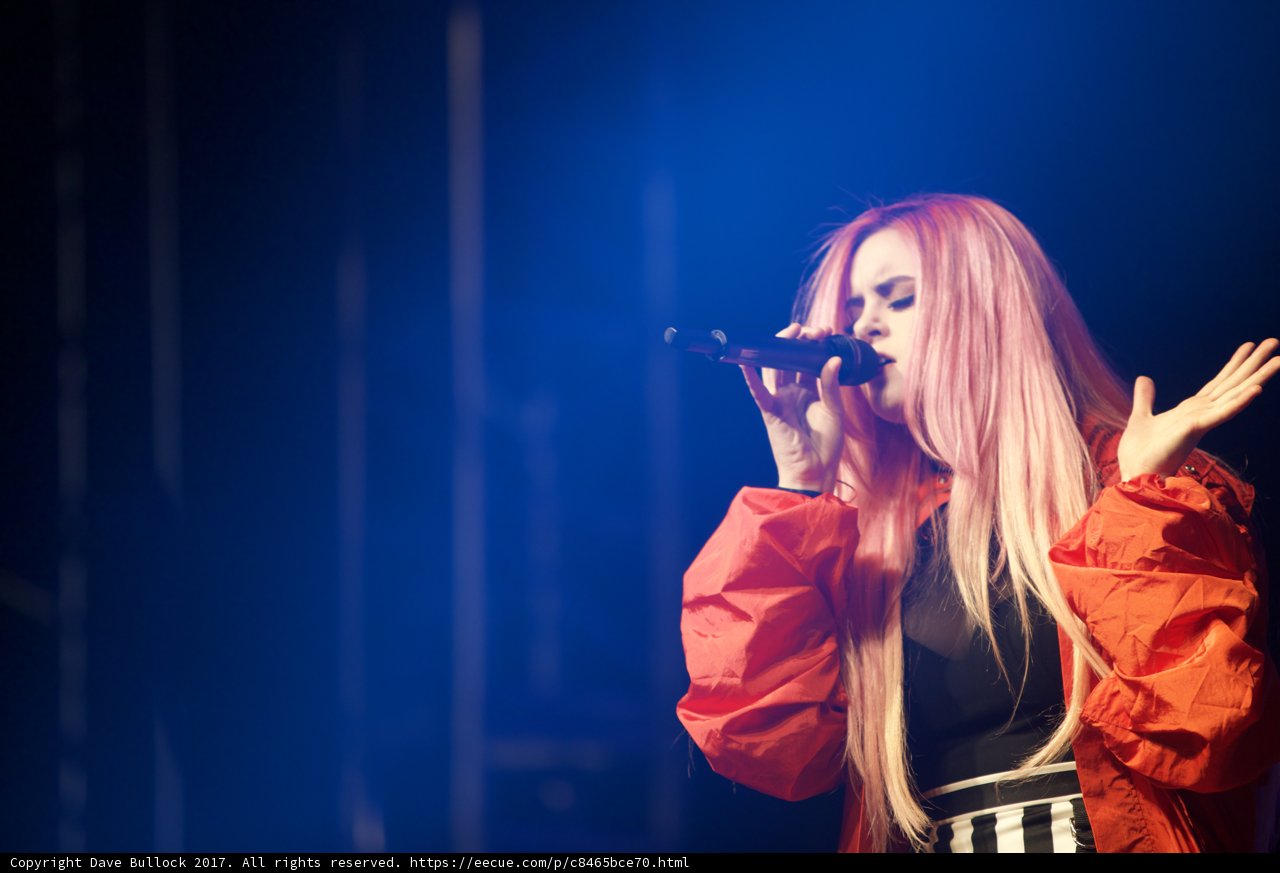 Pink-haired Woman Owns the Stage with Her Voice