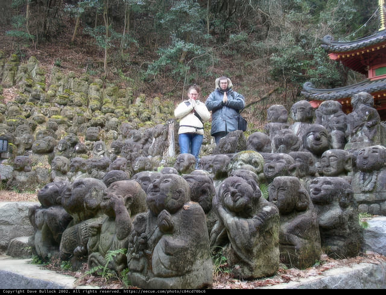 Gathering at the Feet of the Great Rock Statue