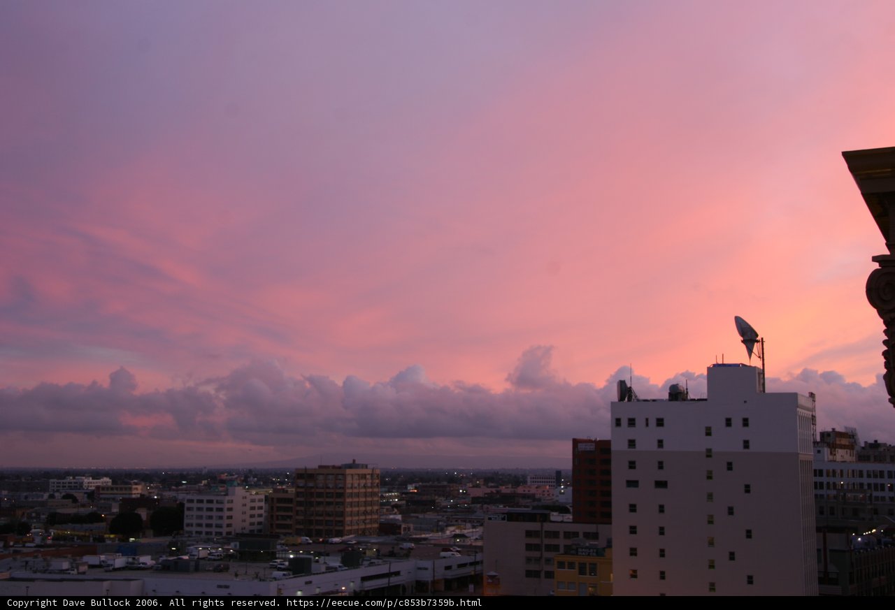 Pink Skies over the Metropolis