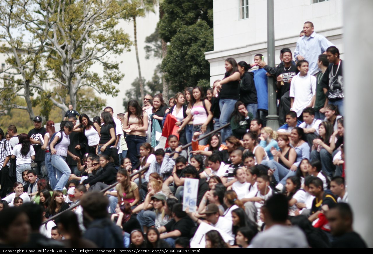 School Walkout Crowd