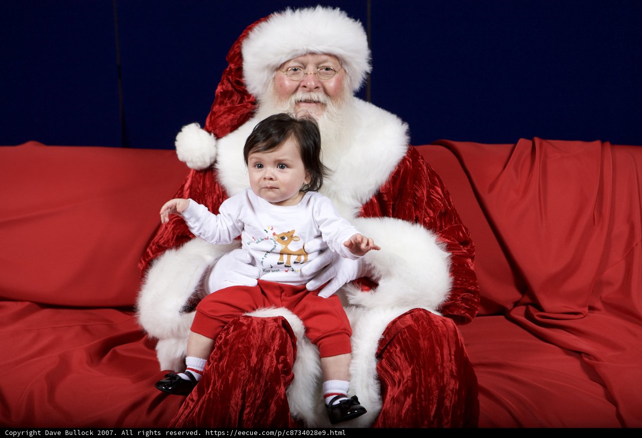 A Baby's First Encounter with Santa at the APC Xmas Party