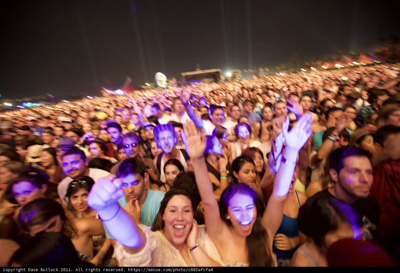 Urban Nightlife at Coachella Music Festival