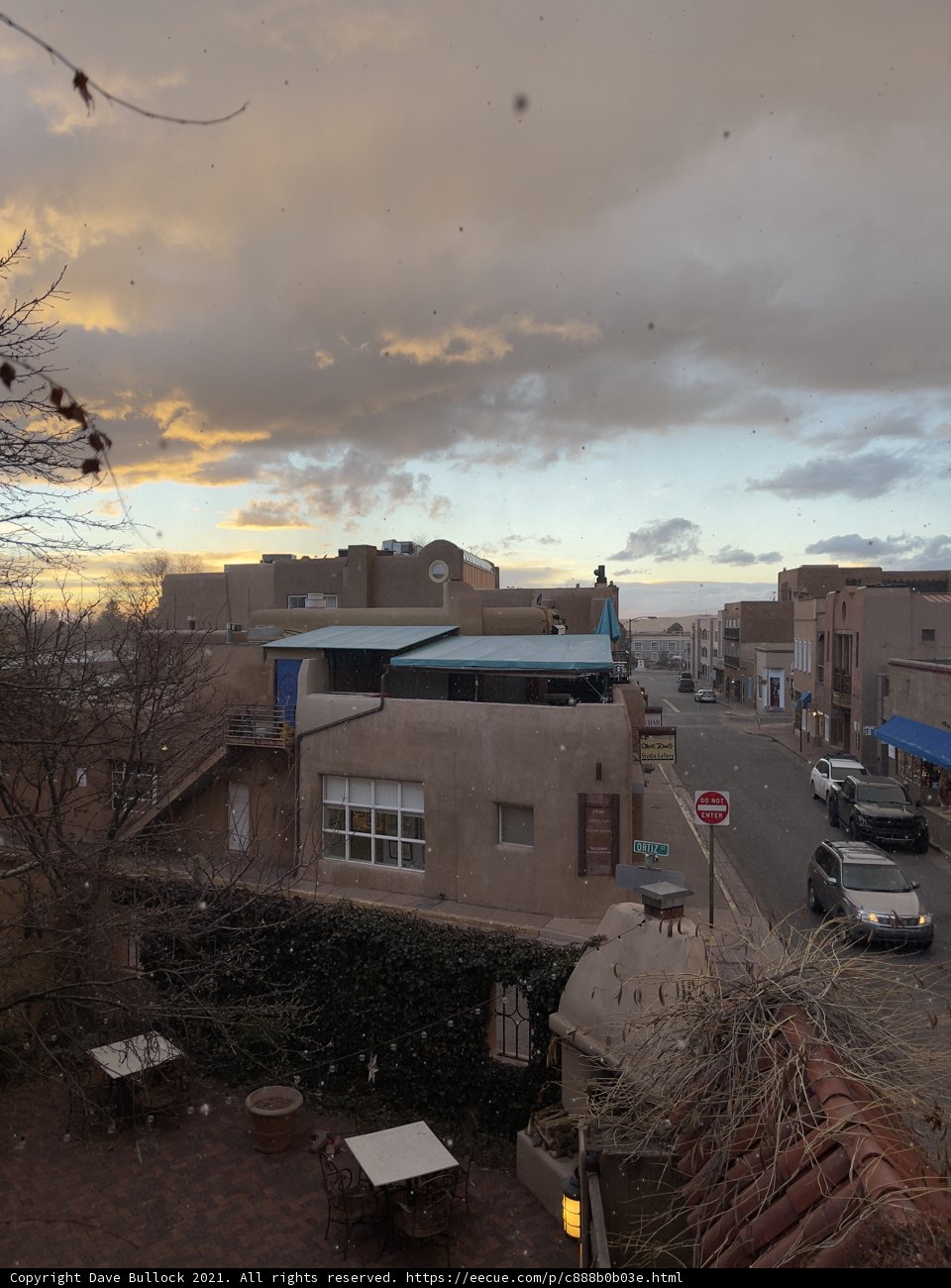 Sunset over Santa Fe's Urban Landscape