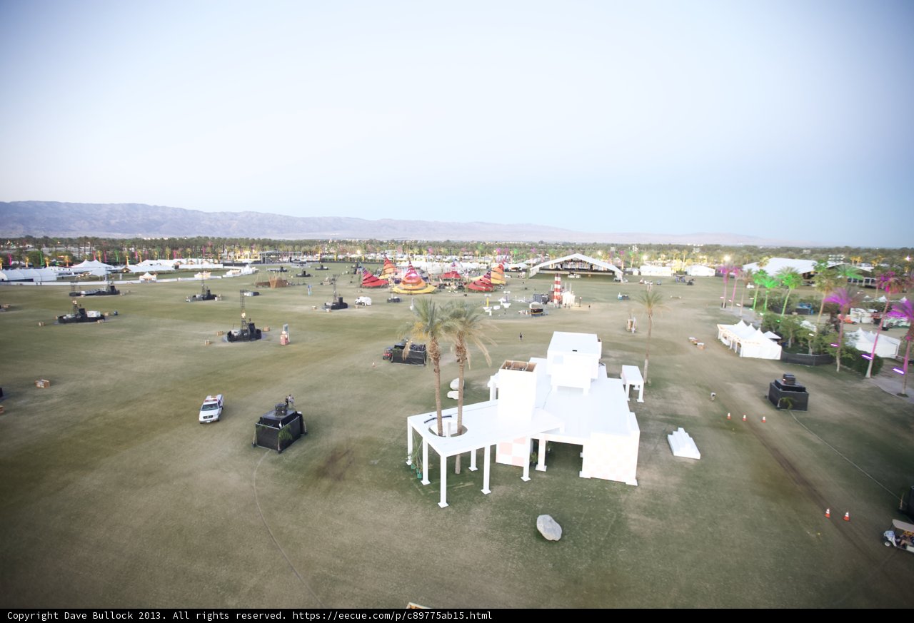 Coachella Music Festival from Above