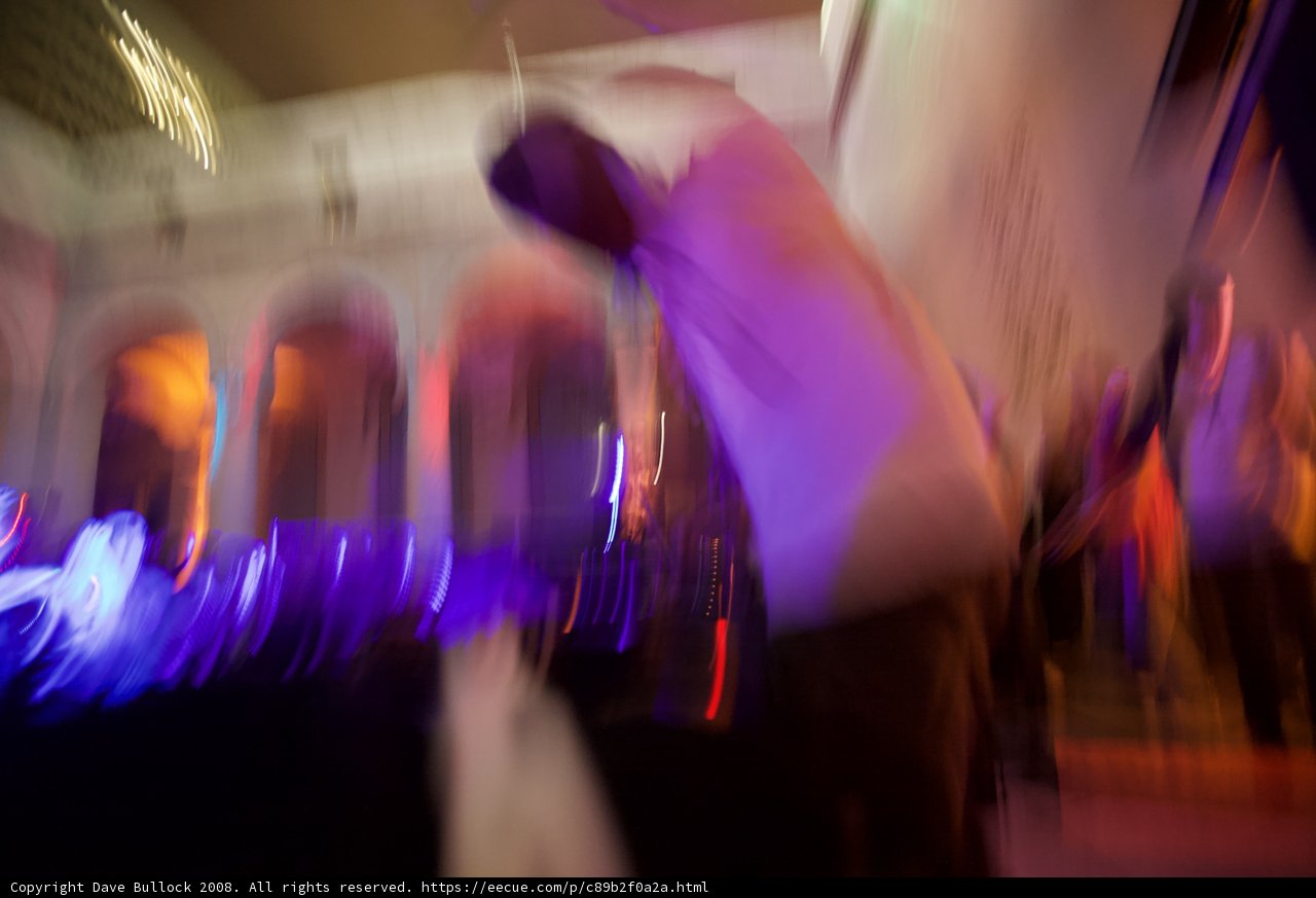 Blurred Gamer at the Nightclub