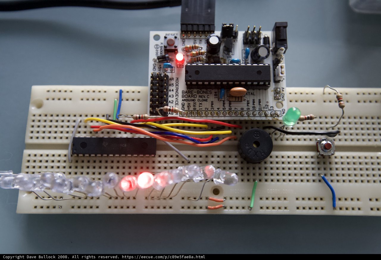 Electronic Experiment on Arduino LED Board