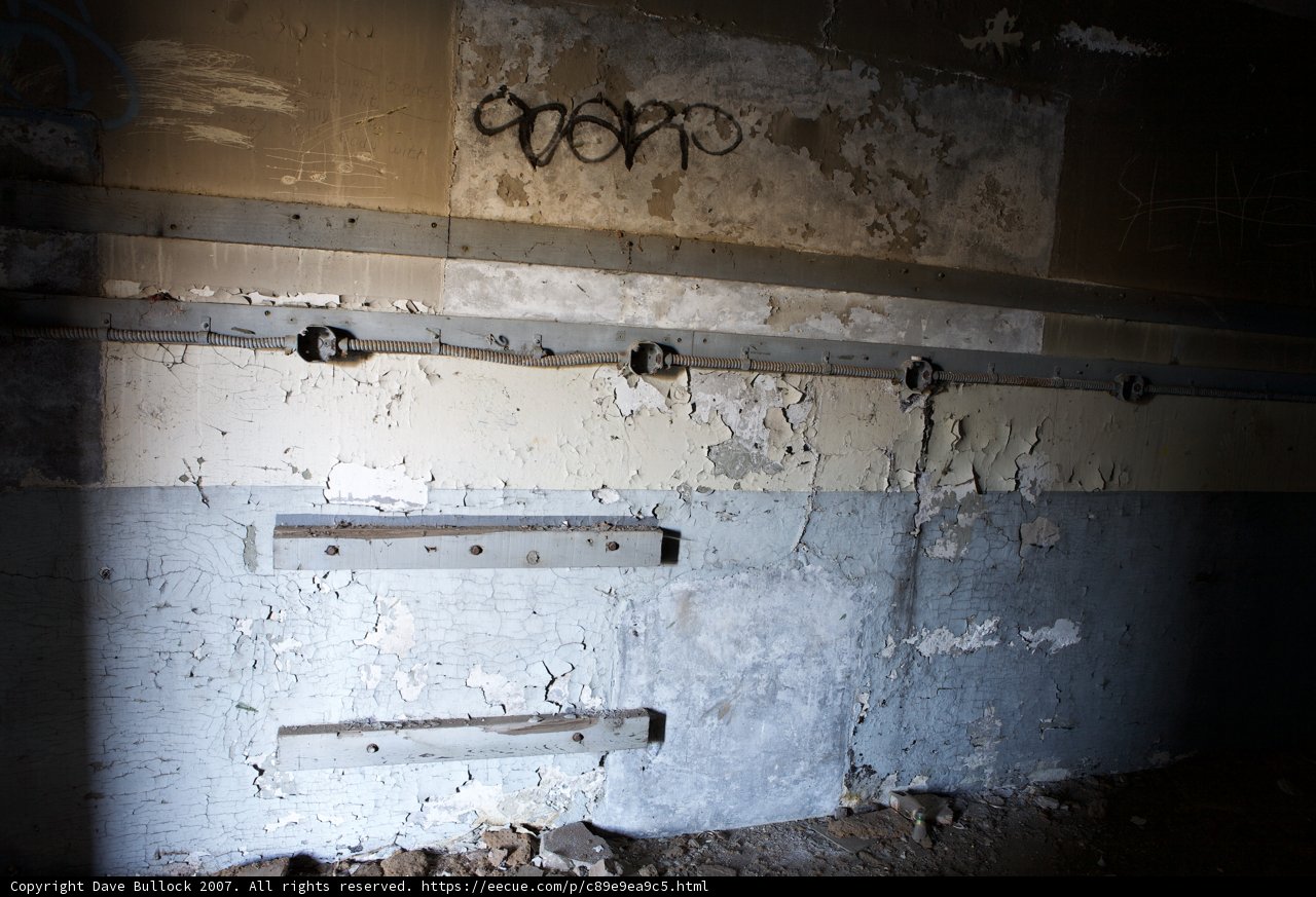 Peeling Paint Wall with Illumination
