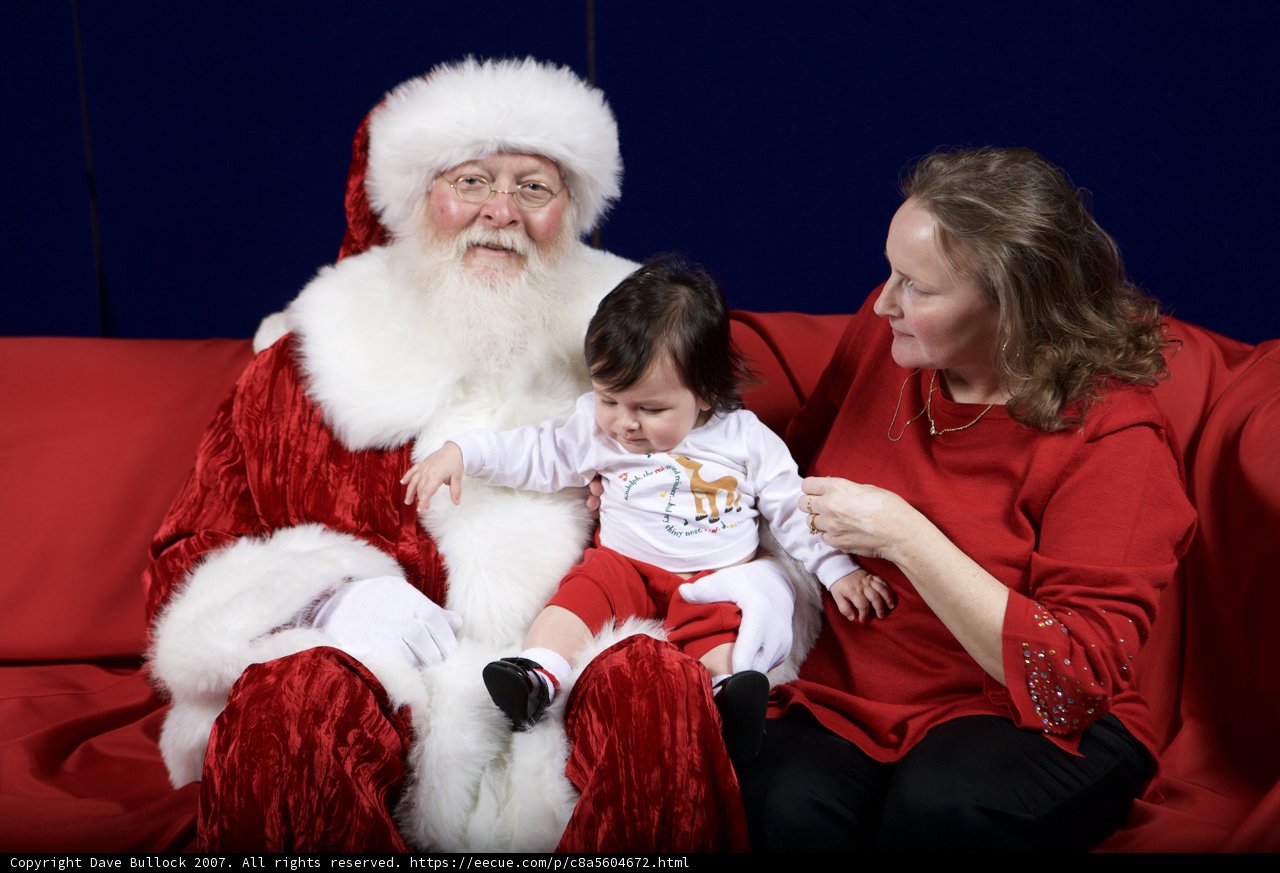 Christmas with Santa on the Couch