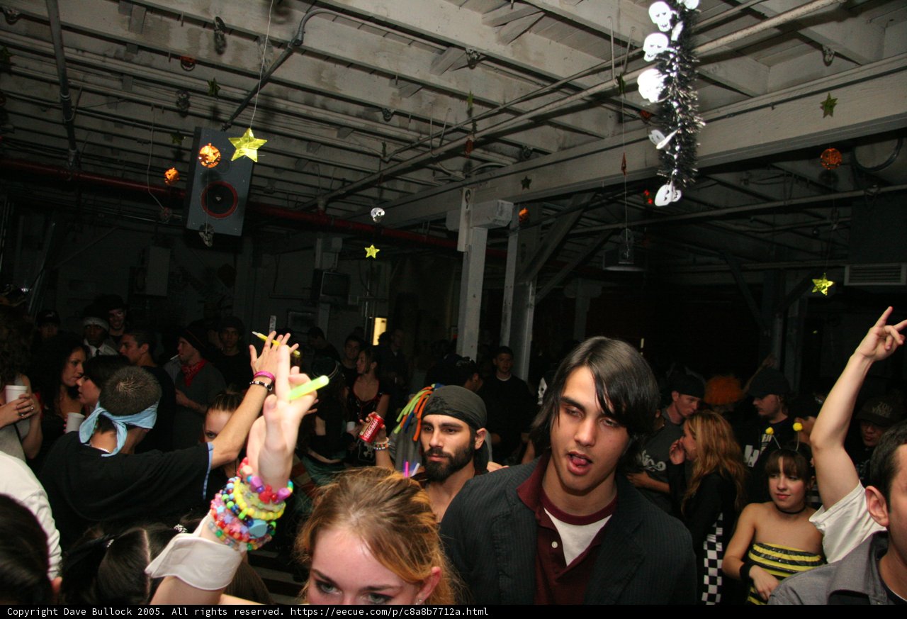 Nightlife crowd at a club