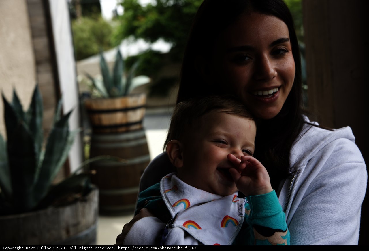A Mother's Joyful Embrace