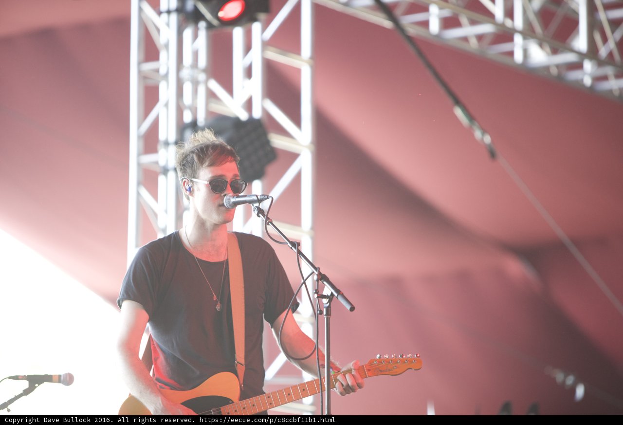 Rocking out on stage