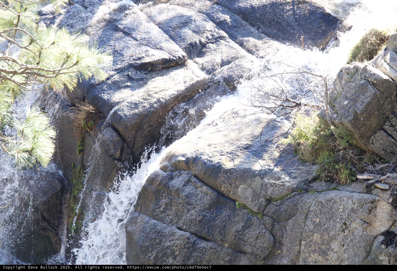 Cascading Waters Over Ancient Granite at Yosemite