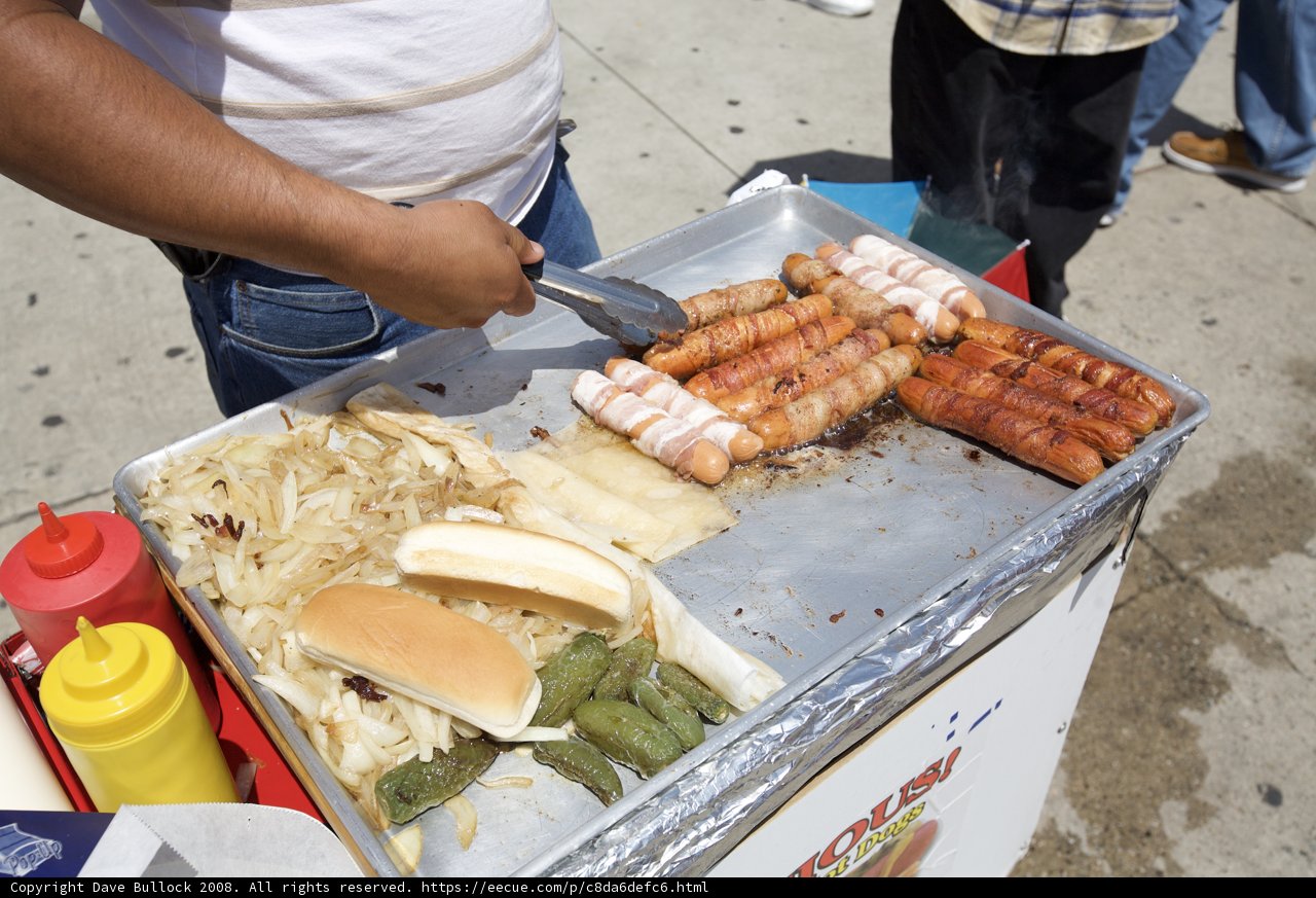 Hot Dog Cutting at the Mayday Rally