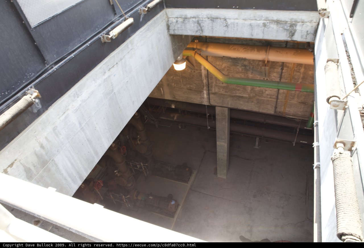 Overhead View of Handrail and Staircase in Building