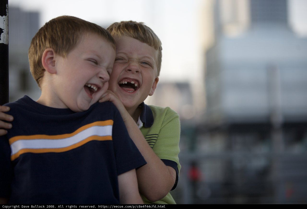 Joyful Boys in the City