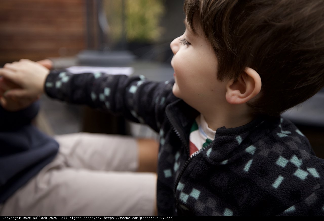 Young Child Engaged in Screen Time at Home