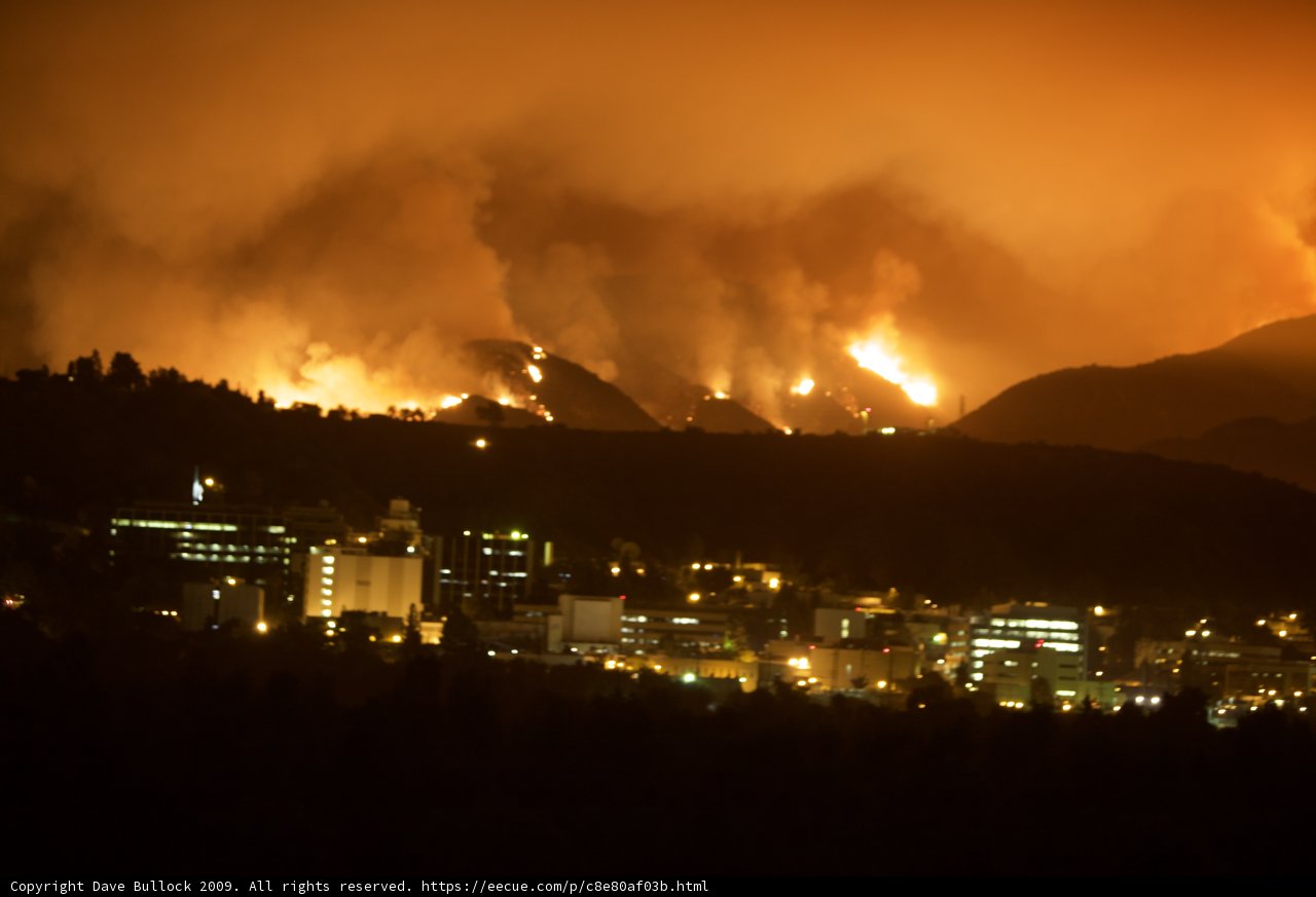 Blaze in the Mountains and City