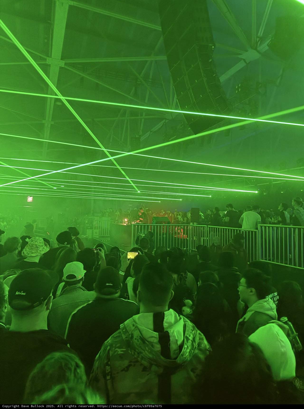 Laser Light Show at Electronic Music Concert