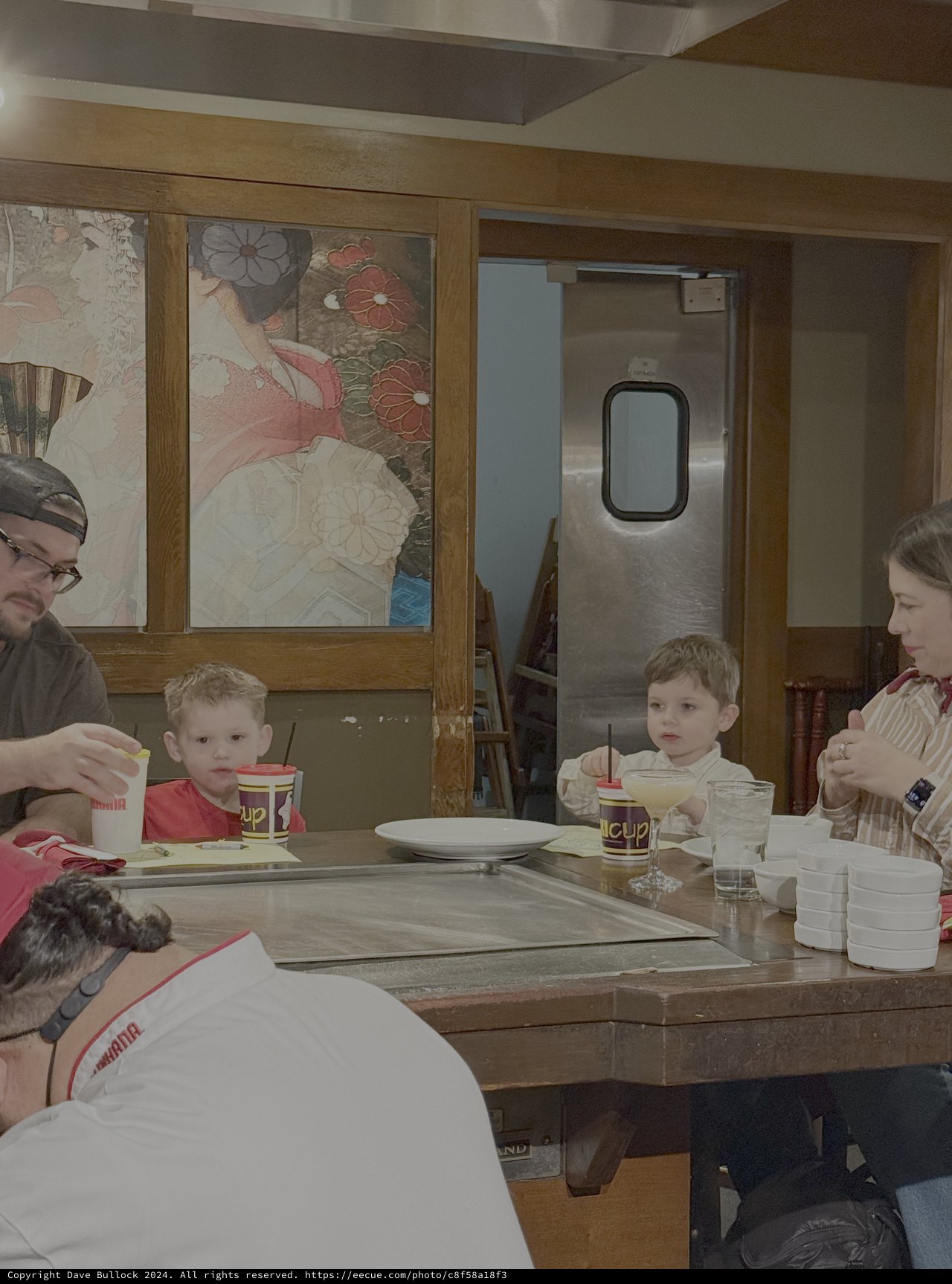 Family Dining at Japanese Hibachi Restaurant