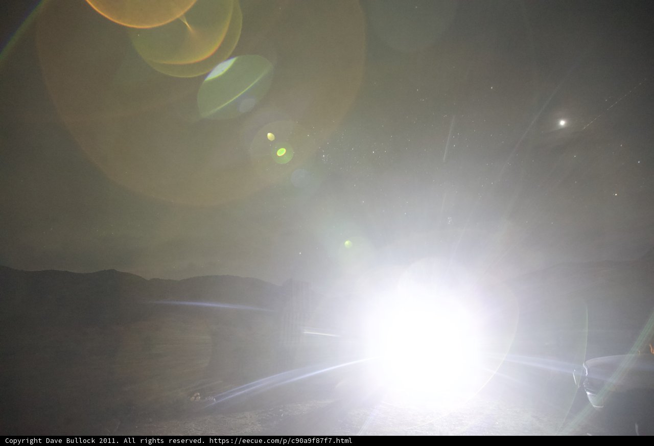 Radiant Flare in the Darkened Sky