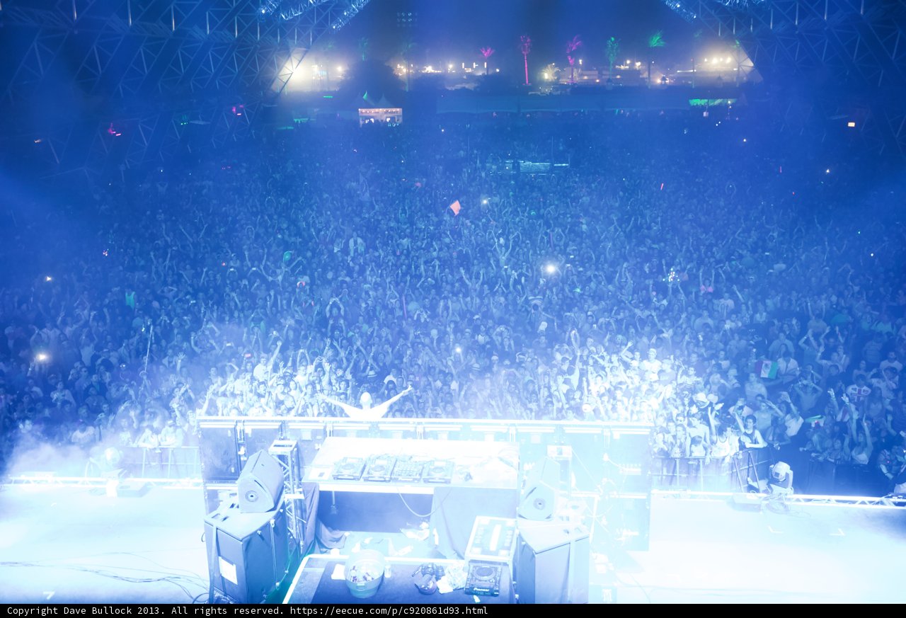 Euphoric Blue: A Concert Crowd's Delight