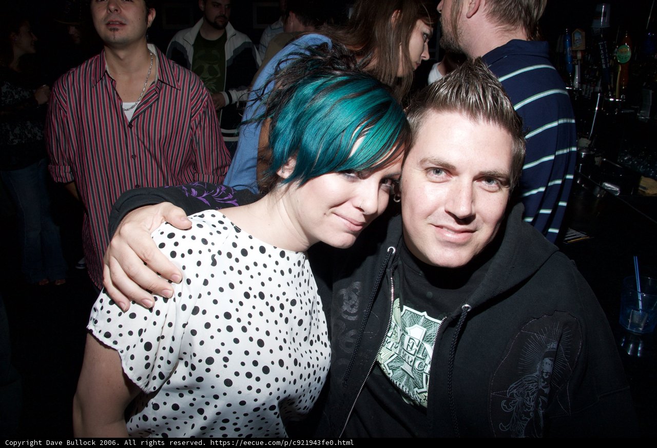 Blue Hair Partygoers