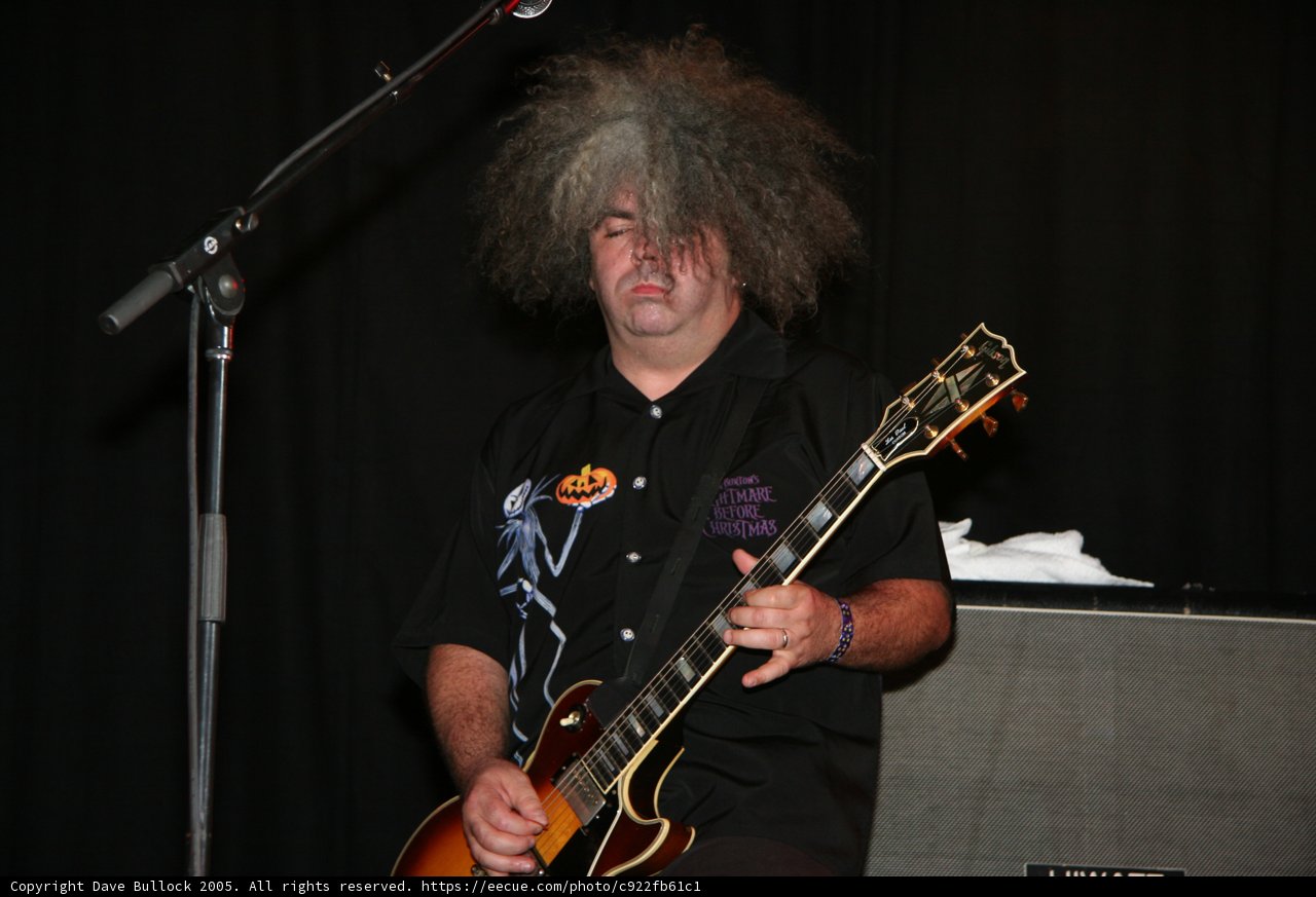 Mohawked Guitarist on Fire