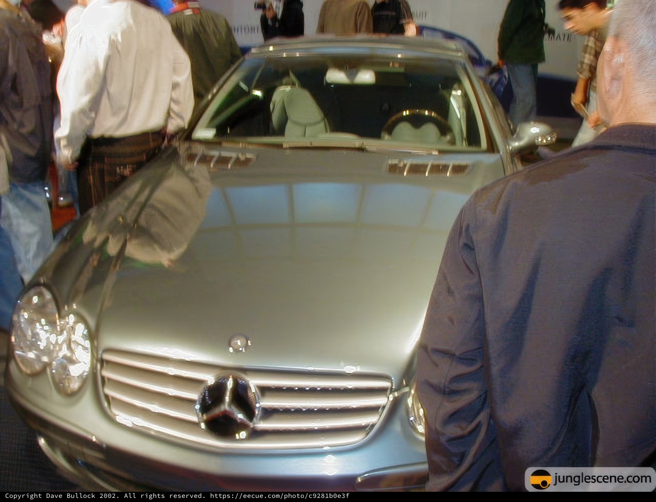 The Sleek Silver Mercedes at LA Auto Show 2002