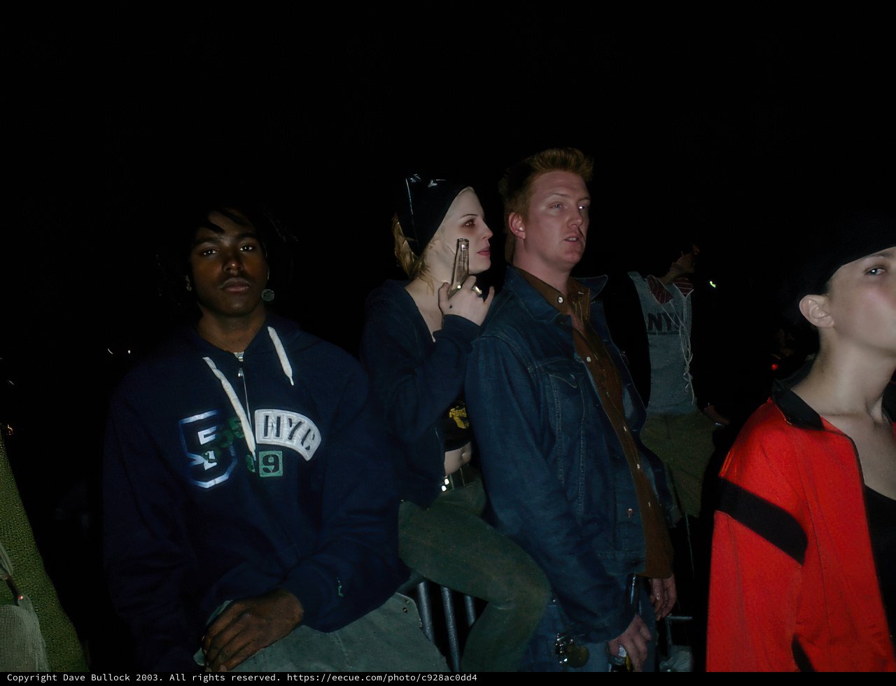 Nighttime Gathering at Coachella Concert