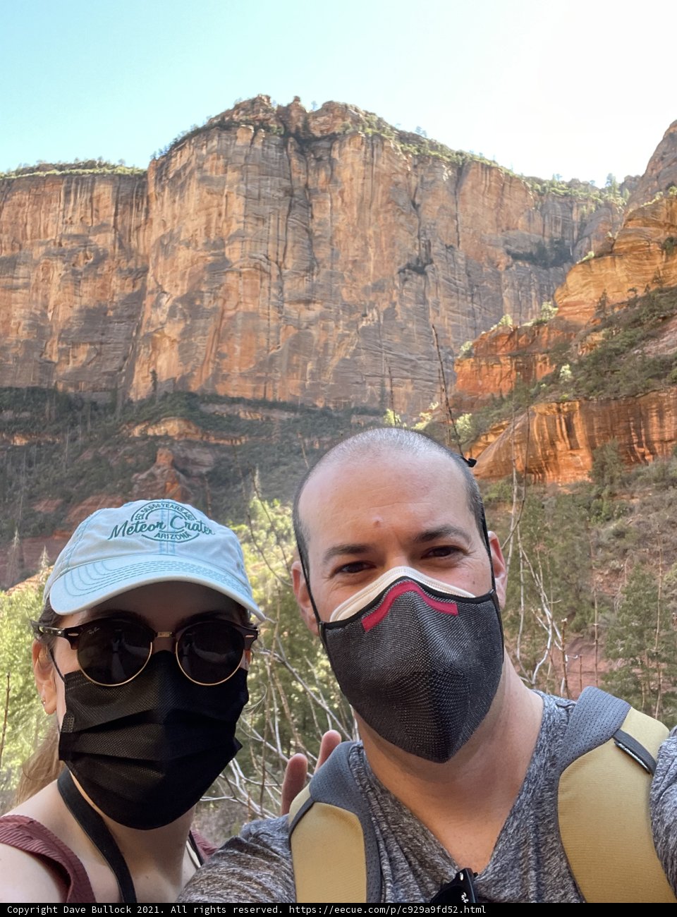 Masked Hikers Captured in Stunning Sedona Landscape