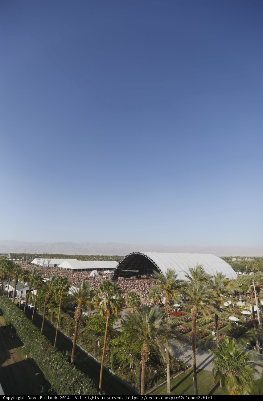 A Bird's Eye View of the Main Stage at Coachella