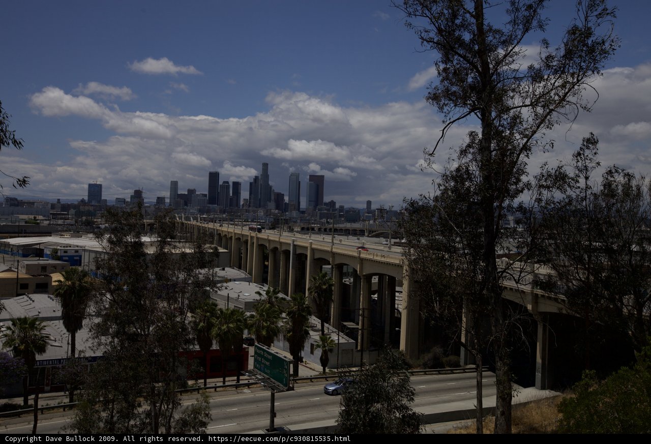 The Los Angeles Skyline at Sunset