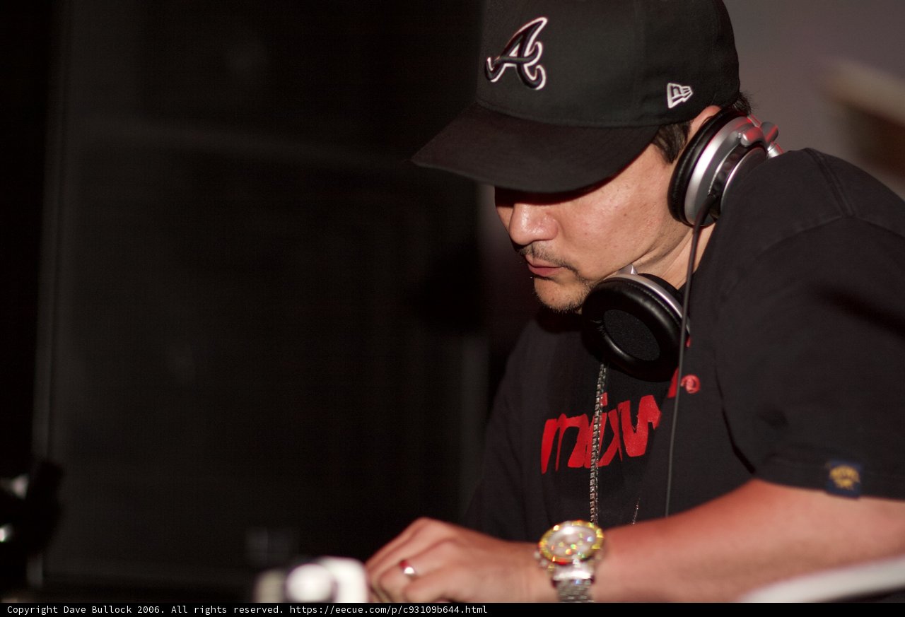 DJ Hiroyuki Kobayashi at the Decks