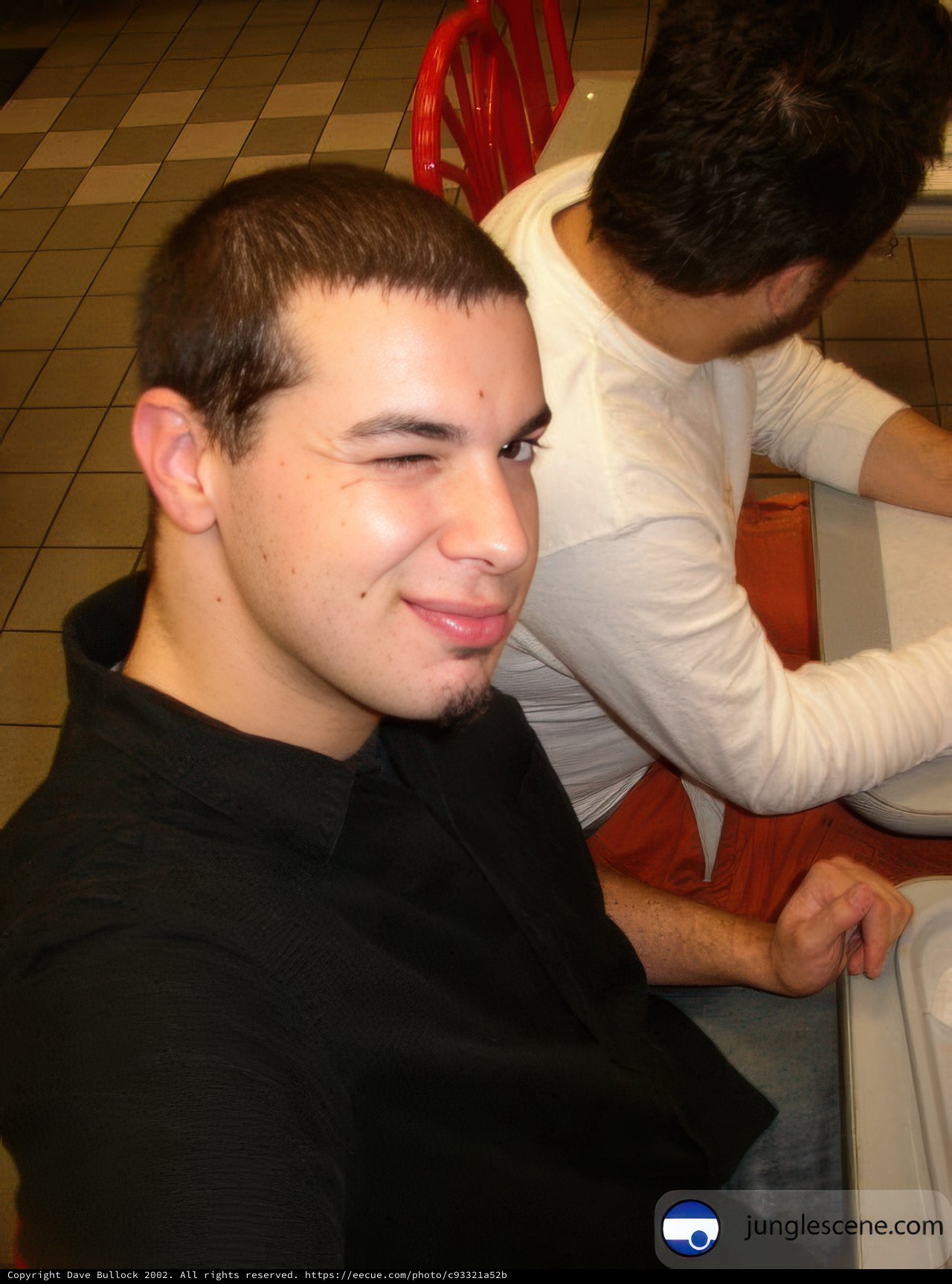 Dave Enjoying His Meal