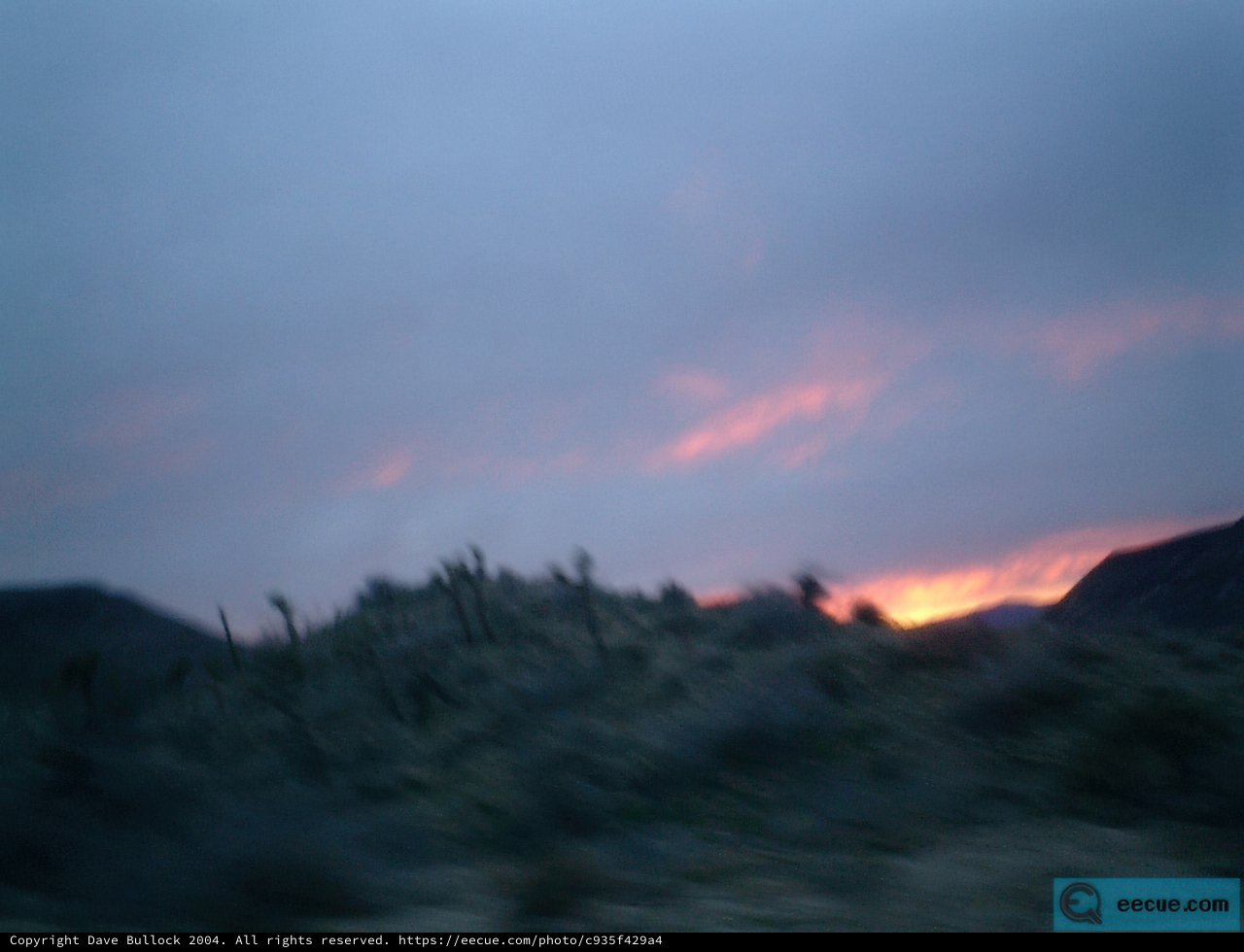 Blurry Sunset Drive