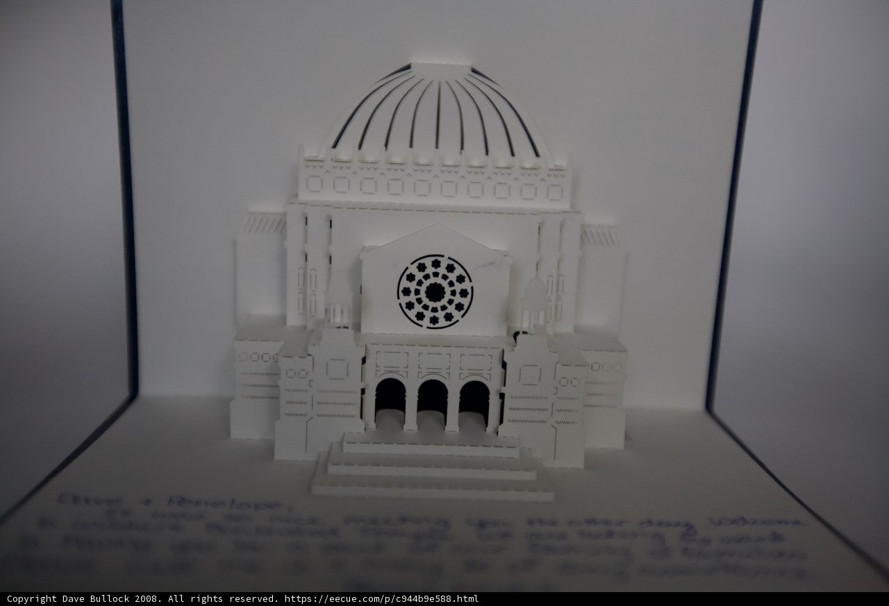 White Building Pop-Up Card