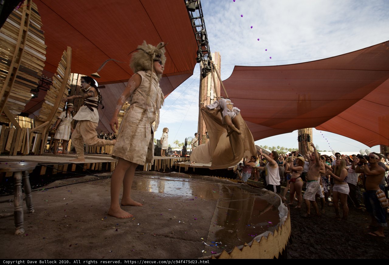 The Enchanting Statue on Coachella Stage