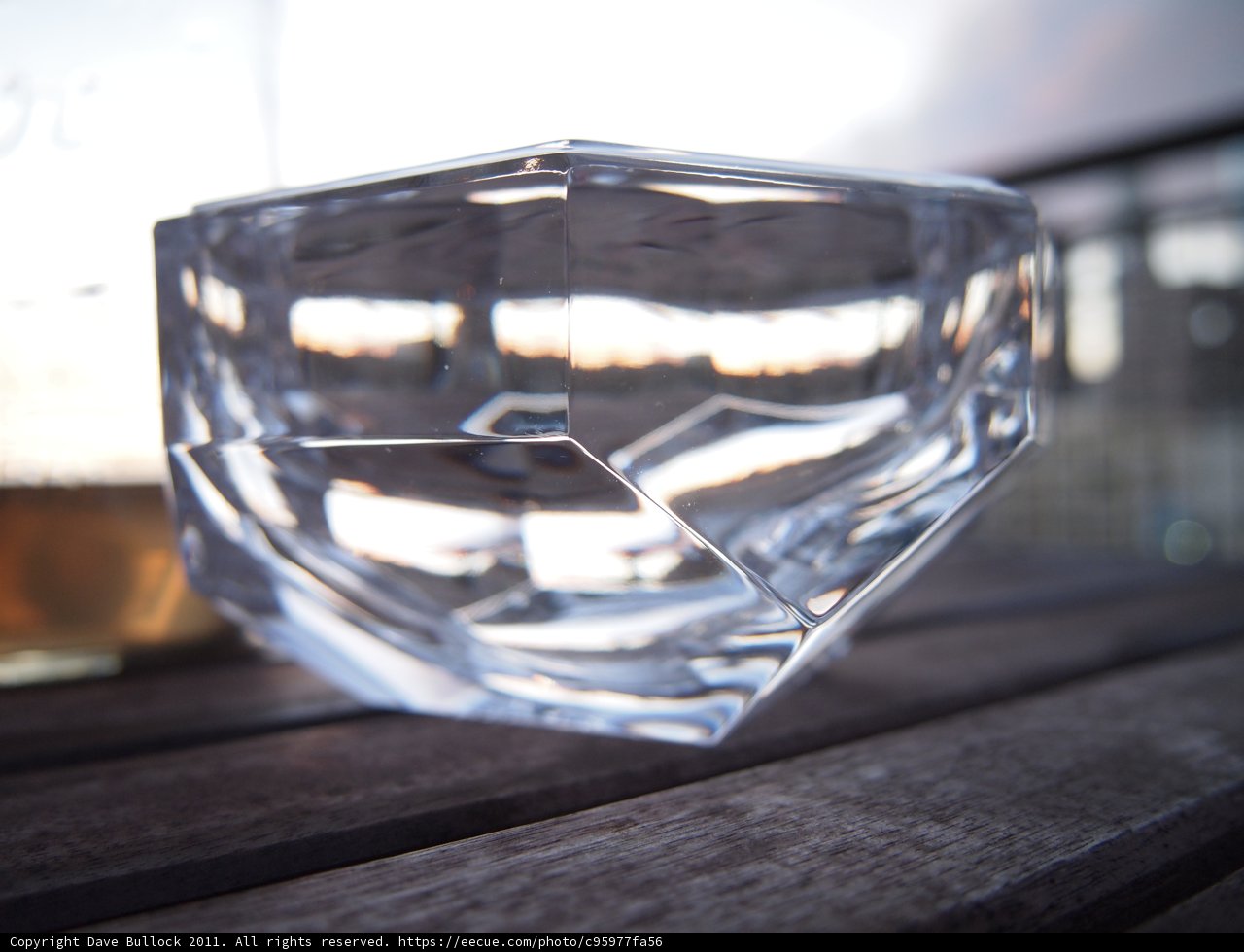 Crystal Vase on Table