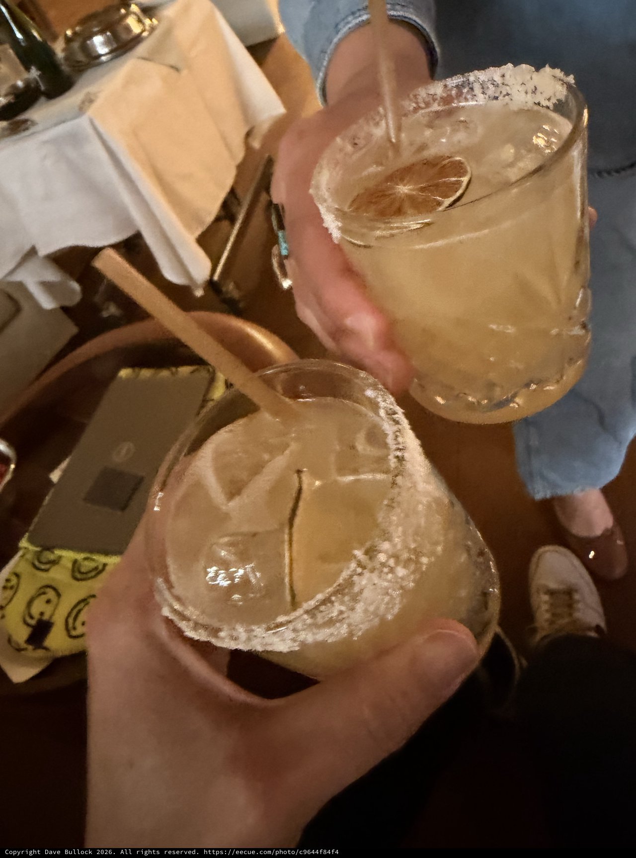 Anniversary Margarita Toast in Santa Fe