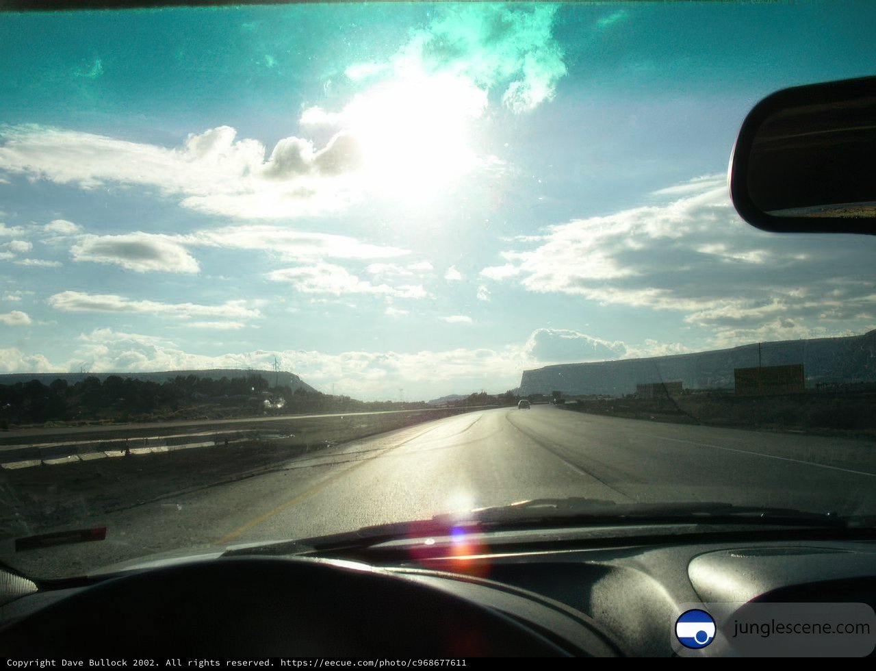 Driving into the blue