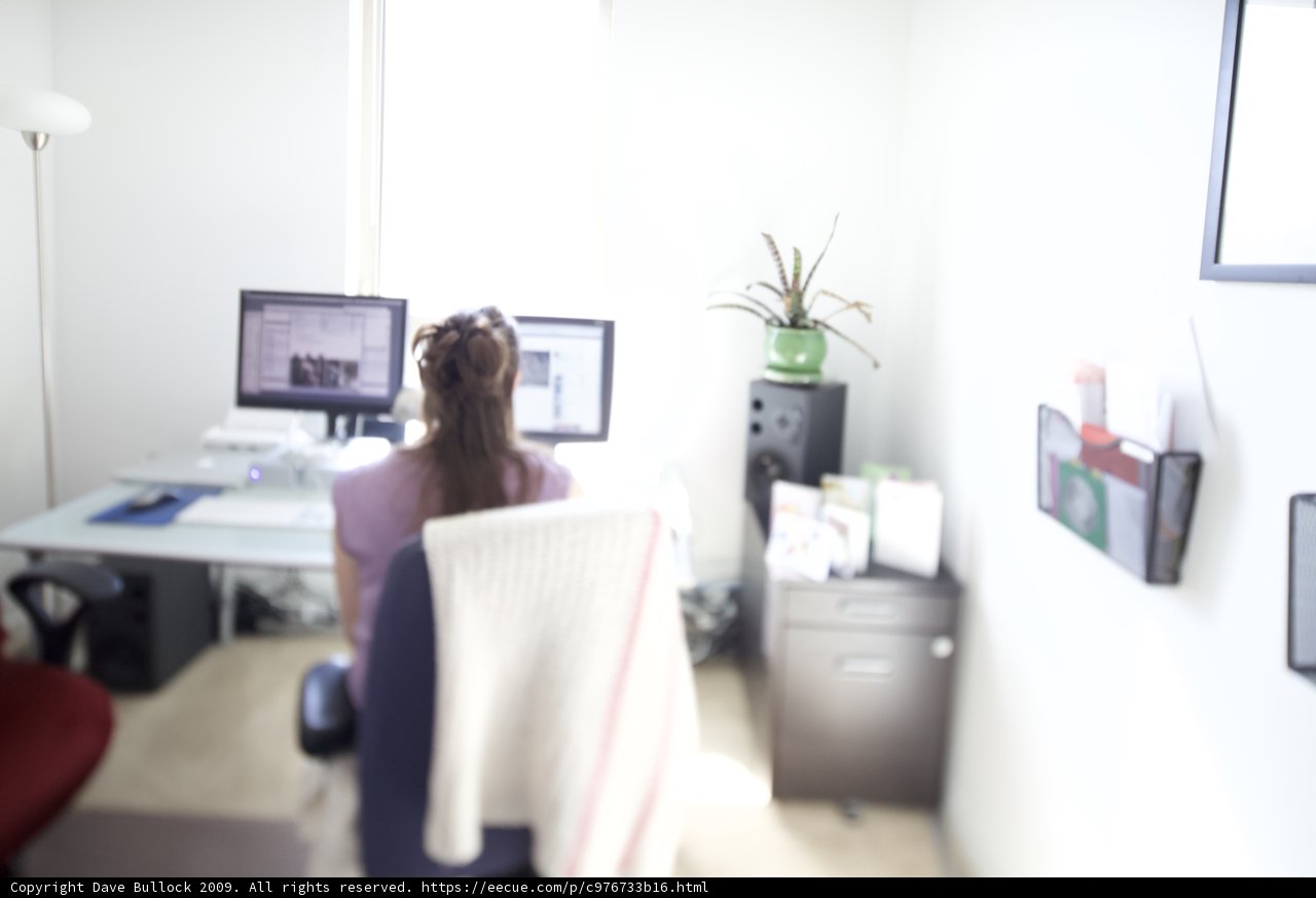 Tech-Savvy Woman at Work