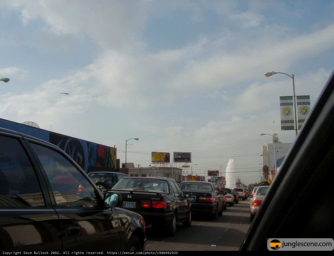 Traffic Jam Under the Blue Skies