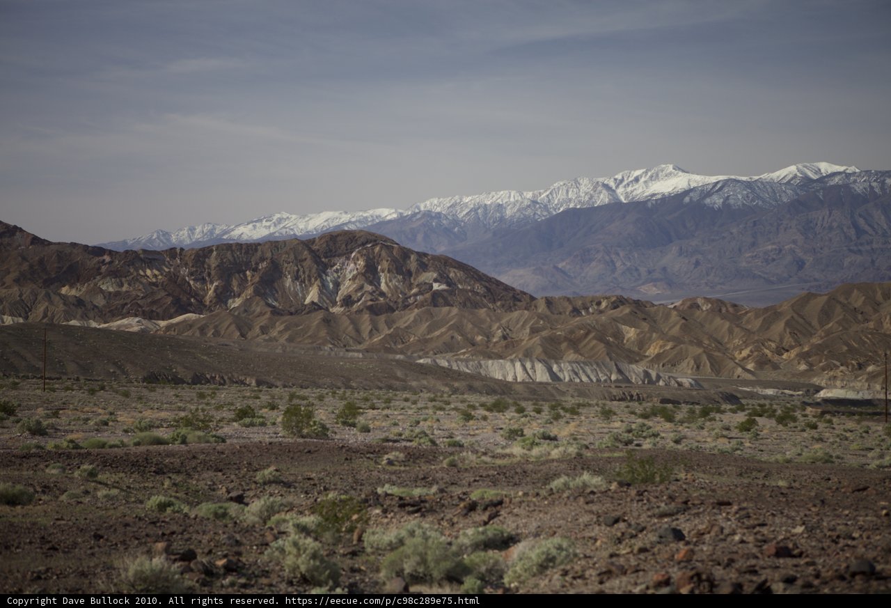 Majestic Mountain Range in Death Valley