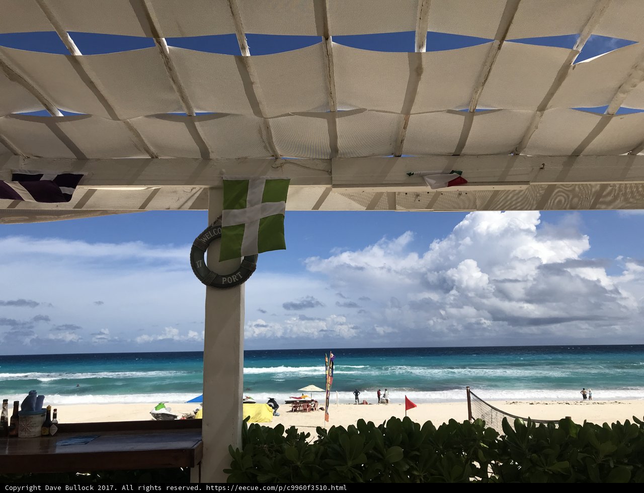 Enjoying the Scenery from the Beachfront Bar