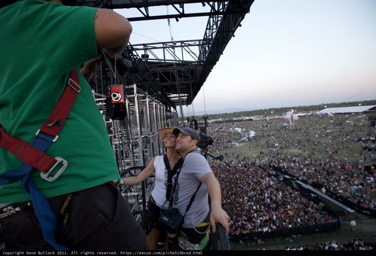 A Man Carrying the Weight of a Woman at Coachella