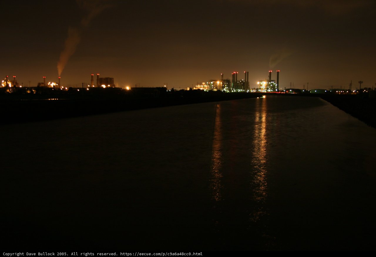 Smoke-filled River at Night