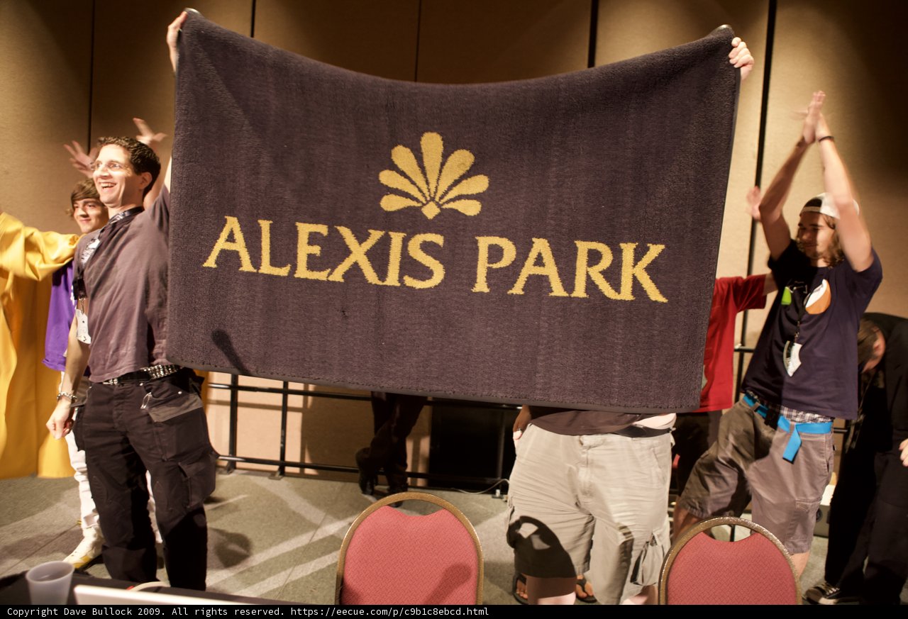 Alexis Park and the Oscar Banner